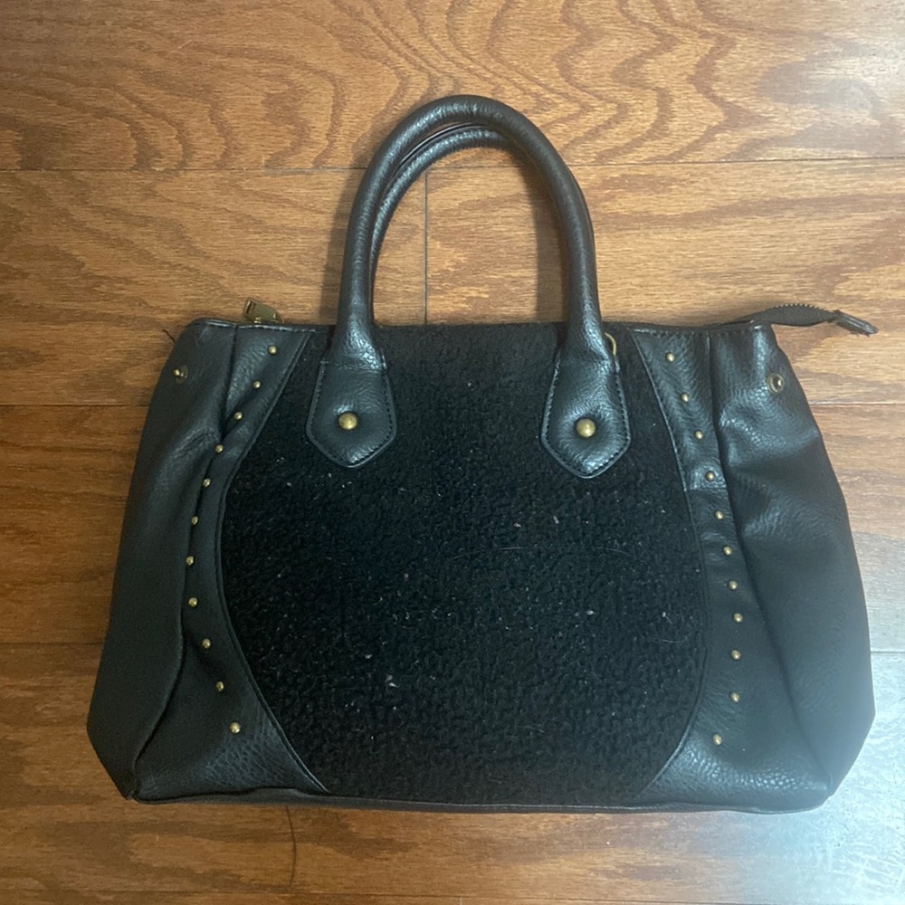 CARLOS SANTANA Black Stud Accent Tote Bag - Women